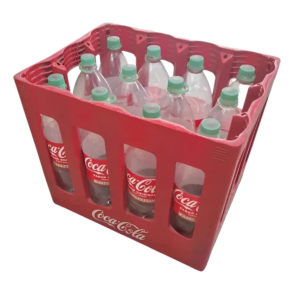 Caixa de coca cola retornável 2 litros para 12 garrafas